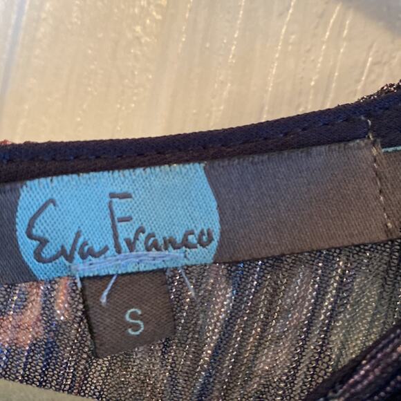 Eva Franco women’s size small floral print long sleeve sheer top - Picture 4 of 6